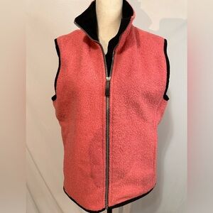 WOOLRICH Women Wool Blend Lines‎ Vest Desert Rose S Full Zip lined